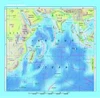 Tichý a Indický oceán - nástěnná obecně zeměpisná mapa 1:15 000 000, 1360x960mm / DOPRODEJ