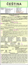 Čeština - souhrn gramatiky (leporelo A6-14str.)