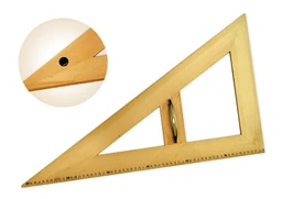 Trojúhelník dřevěný 30* s protiskluzem, délka 60 cm
