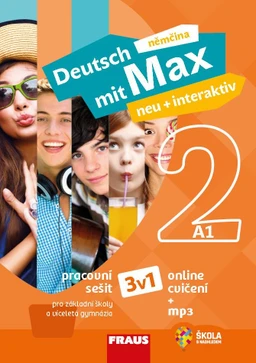 Deutsch mit Max neu + interaktiv 2 - barevný hybridní pracovní sešit 3v1 (15 + 1 zdarma)