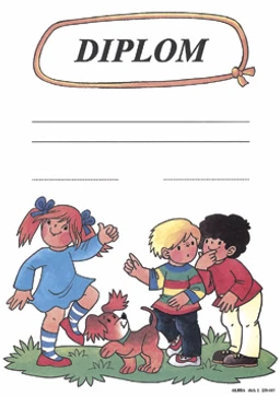 Diplom : Děti a psík  A4