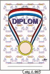 Diplom A5 - Medaile (obj.č. 007)