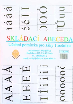 Skládací abeceda - ( formát A5, 8 listů )