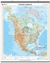 Severní a Střední Amerika - obecně zeměpisná nástěnná mapa , 960x1360mm