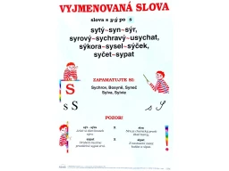 Vyjmenovaná slova po S - nástěnný obraz ( 67x96 cm bez lišt )