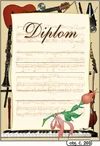 Diplom A4 - Hudební  (obj.č. 203)