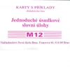 Sada kartiček M12 - slovní příklady