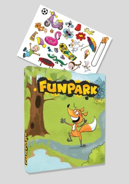 Funpark 1-3 - šanon pro žákovské portfolio + samolepky (15+1 ZDARMA)