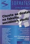 Chcete se dostat na fakultu sociálních studií / DOPRODEJ