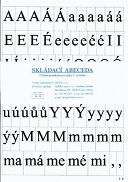 SKLÁDACÍ ABECEDA - učební pomůcka pro žáky 1.ročníku ZŠ