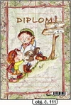 Diplom A5 - Dva turisti  (obj. č. 111)