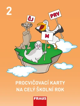 Procvičovací karty na celý školní rok 2.ročník (Čj, M, Prvouka)