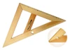 Rovnostranný trojúhelník dřevěný 45* s magnetem, délka 50 cm
