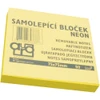 Blok samolepící 75x75/100 listů -  žlutý
