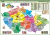 Česká republika - administrativní mapa XL - nástěnný obraz /100x70cm/včetně lišt