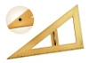 Trojúhelník dřevěný 30* s protiskluzem, délka 60 cm
