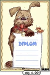 Diplom A5 - Pes (obj.č. 001)