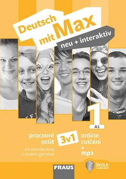 Deutsch mit Max neu + interaktiv 1 - ČB hybridní pracovní sešit 3v1 (15 + 1 zdarma)