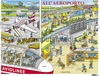 Nástěnný obraz "ALL AEROPORTO" (ITA) 110x80cm včetně lišt
