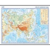 Asie - nástěnná mapa obecně zeměpisná (fyzická)