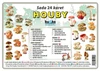 Houby - (sada 24 karet A7)