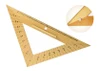 Rovnostranný trojúhelník dřevěný 45* s úhloměrem s magnetem, délka 50 cm